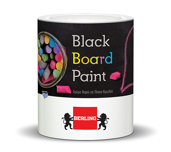 Black Board Paint by BERLiNG. Χρώμα Νερού για Πίνακα Κιμωλίας