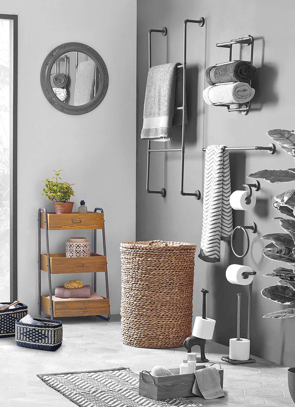 Modern contemporary luxury bathroom interior  Spacious Modern Architectural Home Bathroom Interior Design