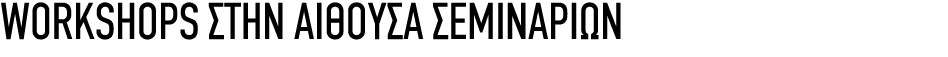 WORKSHOPS ΣΤΗΝ ΑΙΘΟΥΣΑ ΣΕΜΙΝΑΡΙΩΝ
